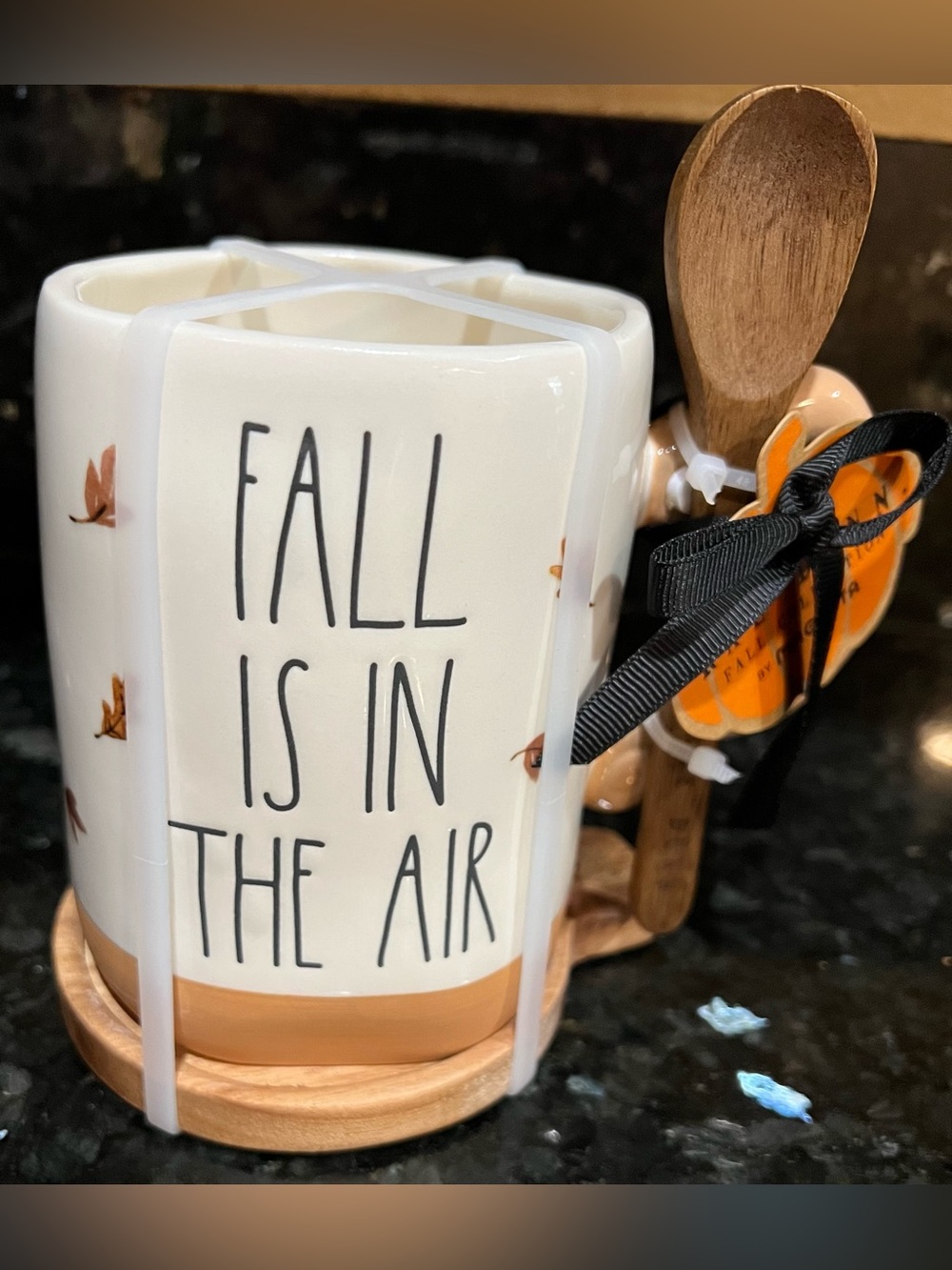 New Rae Dunn ceramic coffee mug set FALL IS IN THE AIR